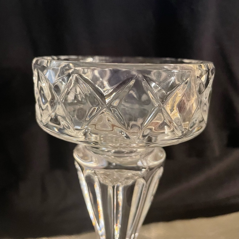 24%leaded crystal candle stick holder